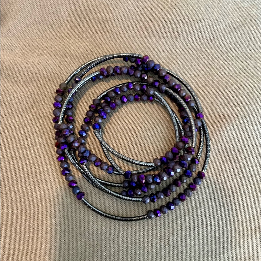 Scout Amethyst Wrap Bracelet/Necklace - Picture 2 of 7